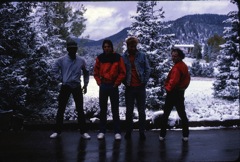 Doug, Tommy, Steve & Dave freezing our asses in a Sept. snowstorm in N.M.