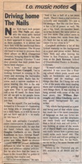 Toronto Review, 1986