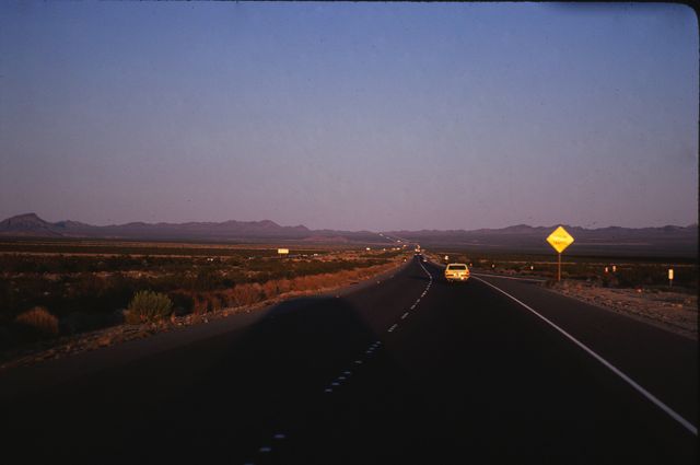 On our way home on I-80